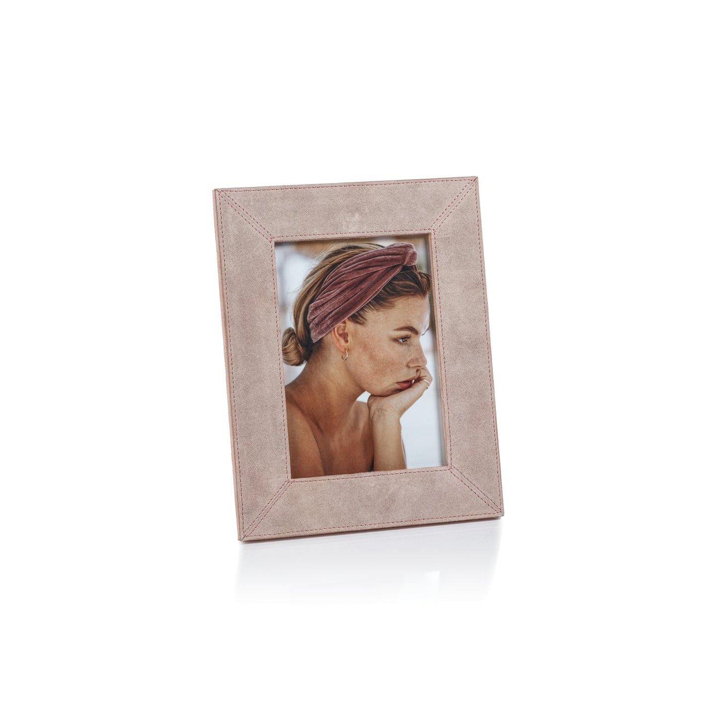 Suede Photo Frame - Amalfi Blush - Picture Frames by Carlyle Avenue