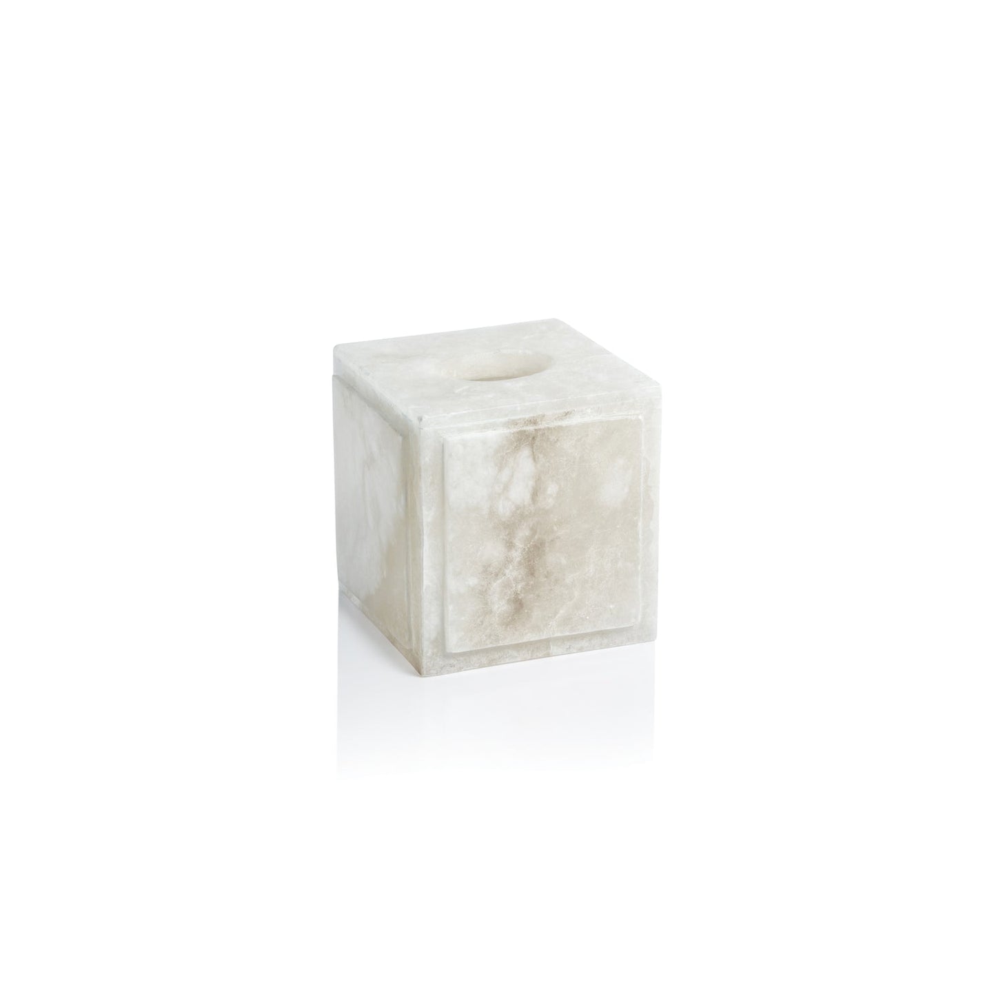 Côte d'Azur Alabaster Tissue Box - Decorative Accessories by Carlyle Avenue