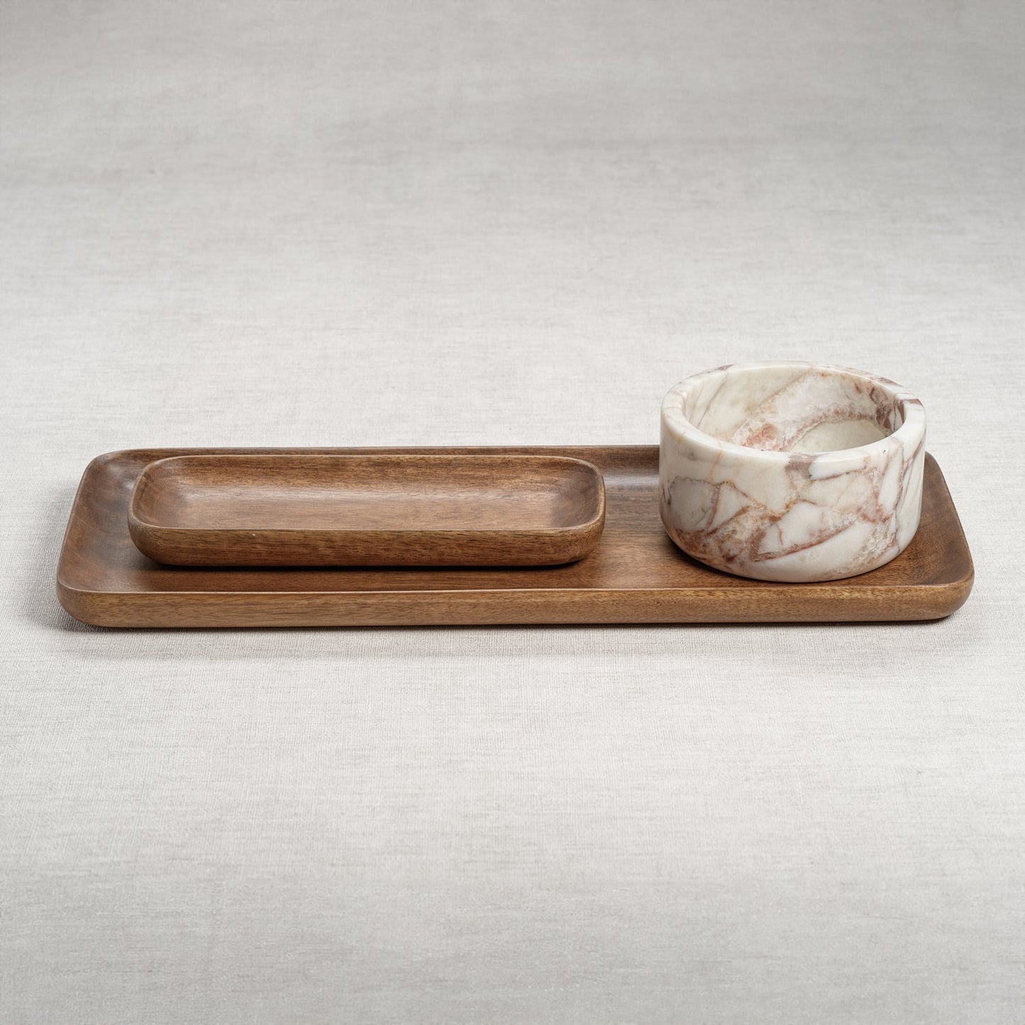 Handcrafted Mango Wood Oasis Tray - Trays by Carlyle Avenue