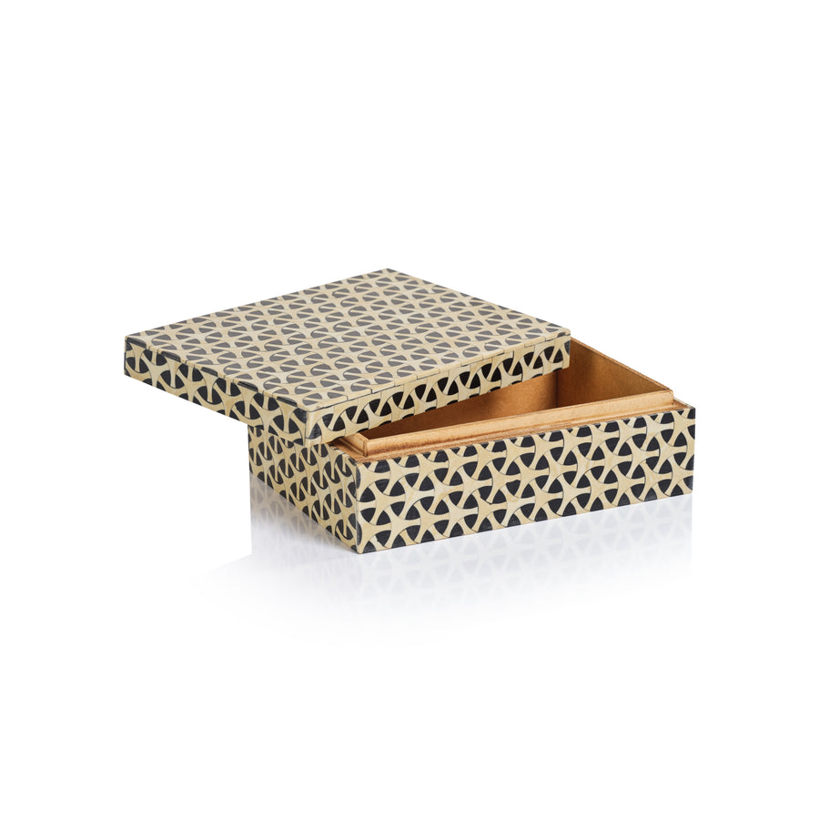 Klosters Geometric Pattern Inlaid Box - Boxes by Carlyle Avenue