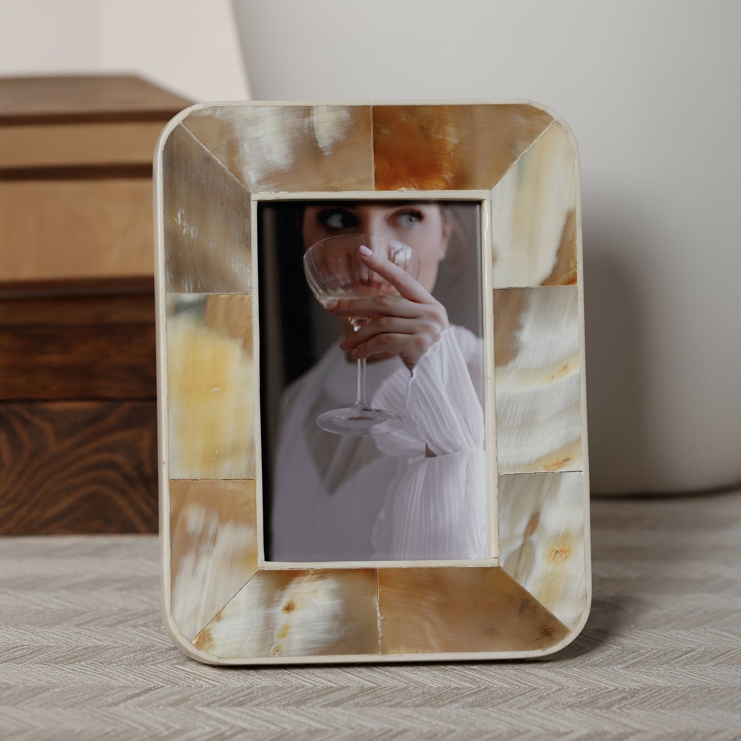 Dune African White Horn Photo Frame