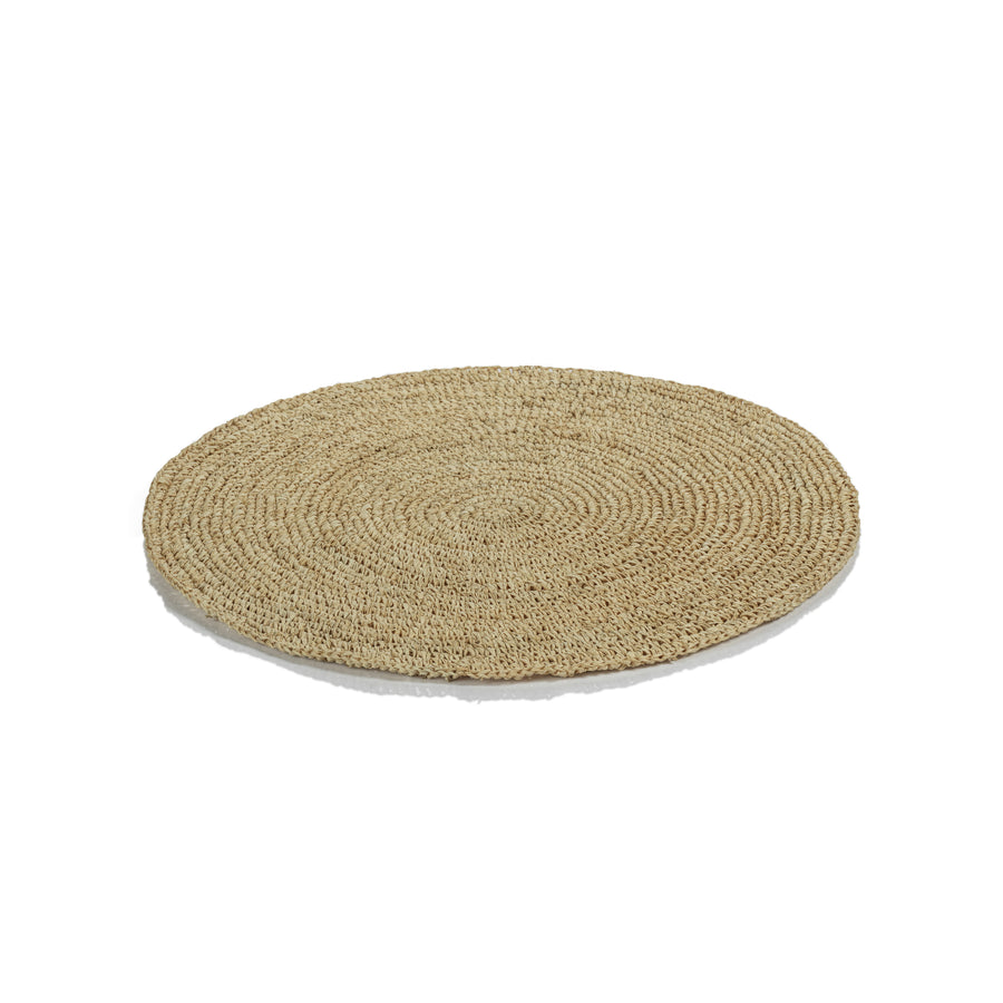 Crochet Palm Raffia Placemat - placemats by Carlyle Avenue
