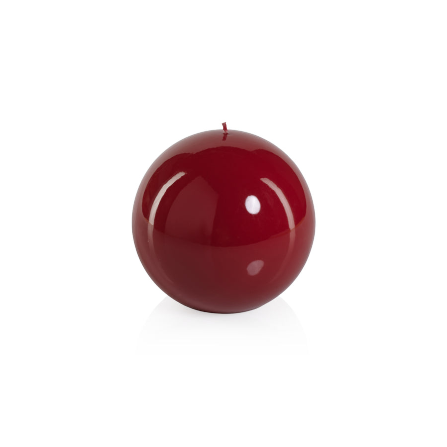 Lacquer Ball Candle - Red - Candles by Carlyle Avenue