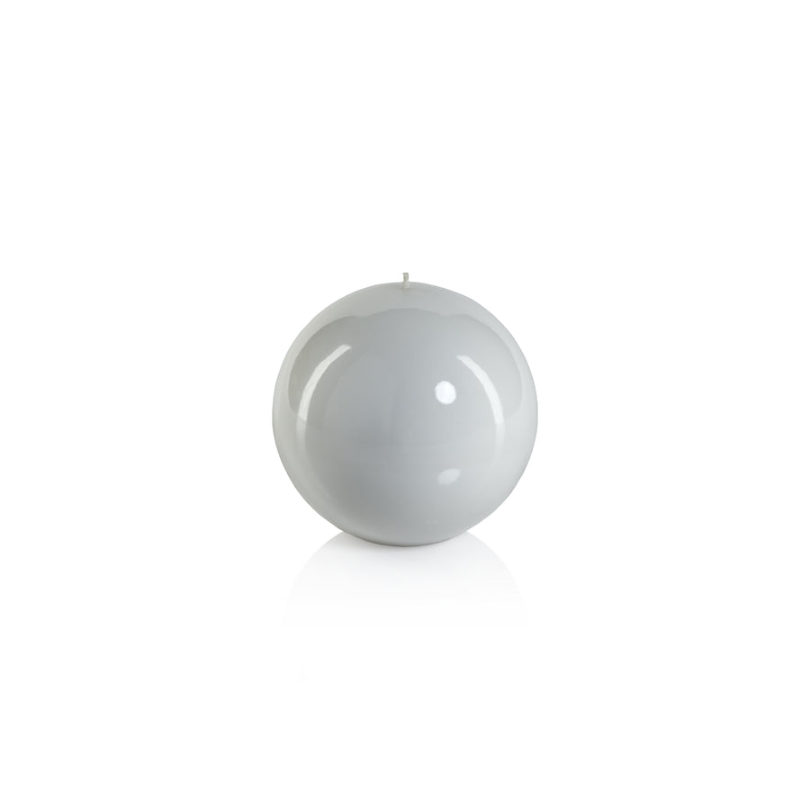 Lacquer Ball Candle - White