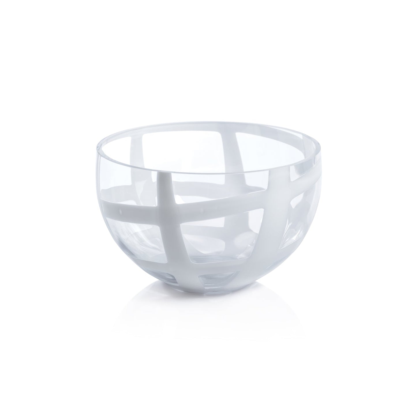 Opaline Whispers Clear Glass Bowl - by Carlyle Avenue