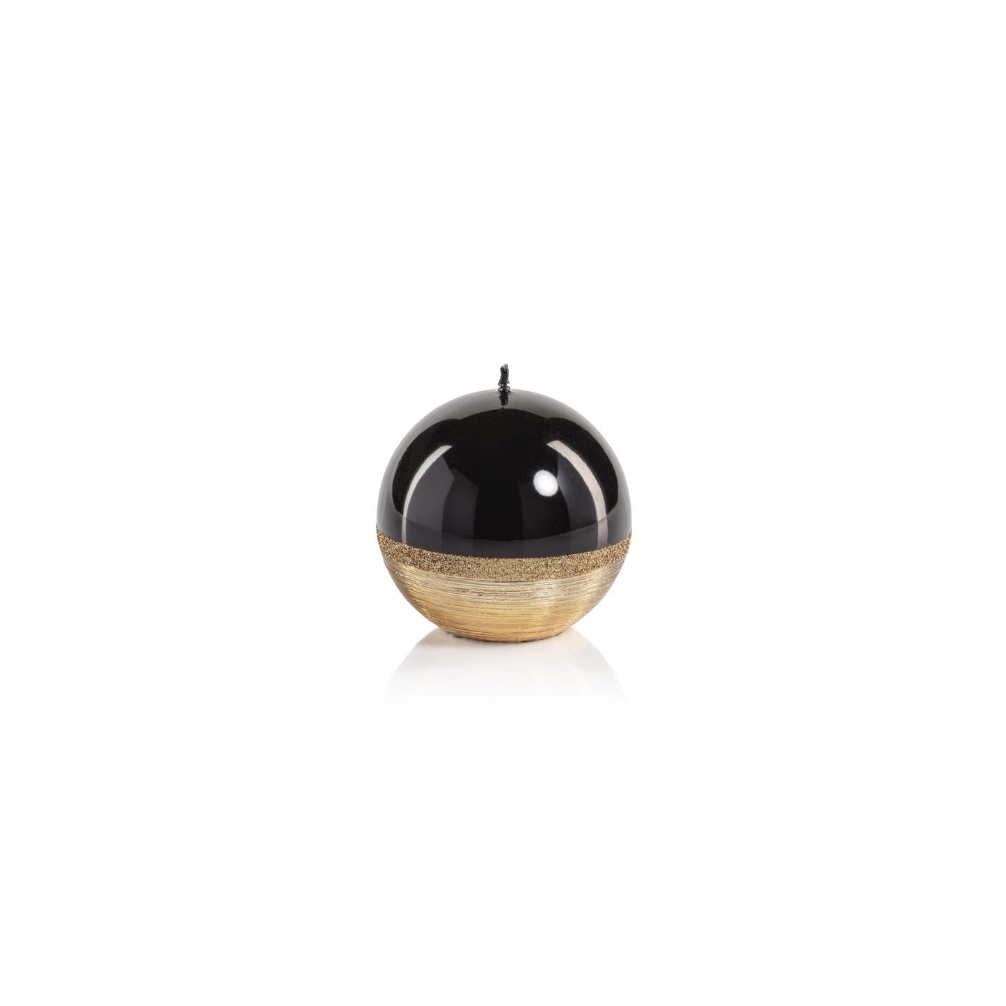 Metallic Candle - Black with Gold - Candles by Carlyle Avenue