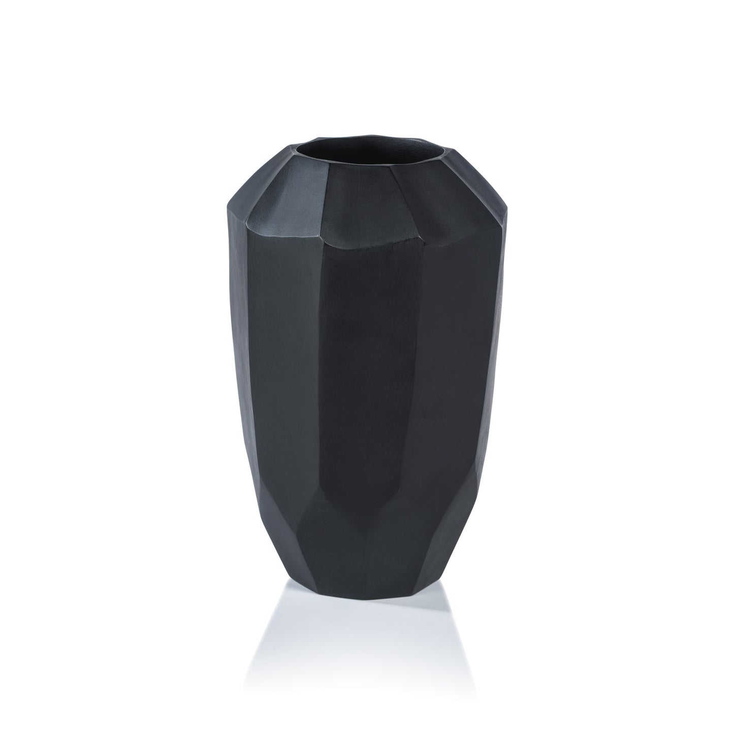 Sukhothai Mango Wood Vase - Black - Vases by Carlyle Avenue