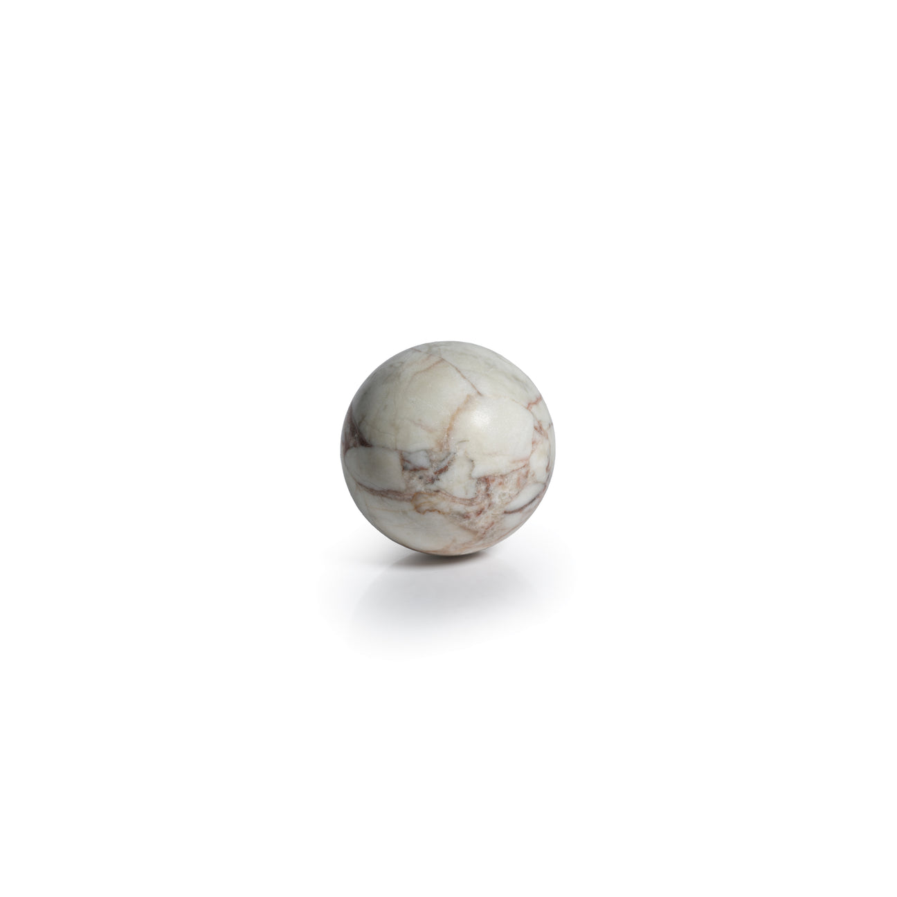 Rosso Verona Matte Marble Fill Ball - Decorative Accessories by Carlyle Avenue