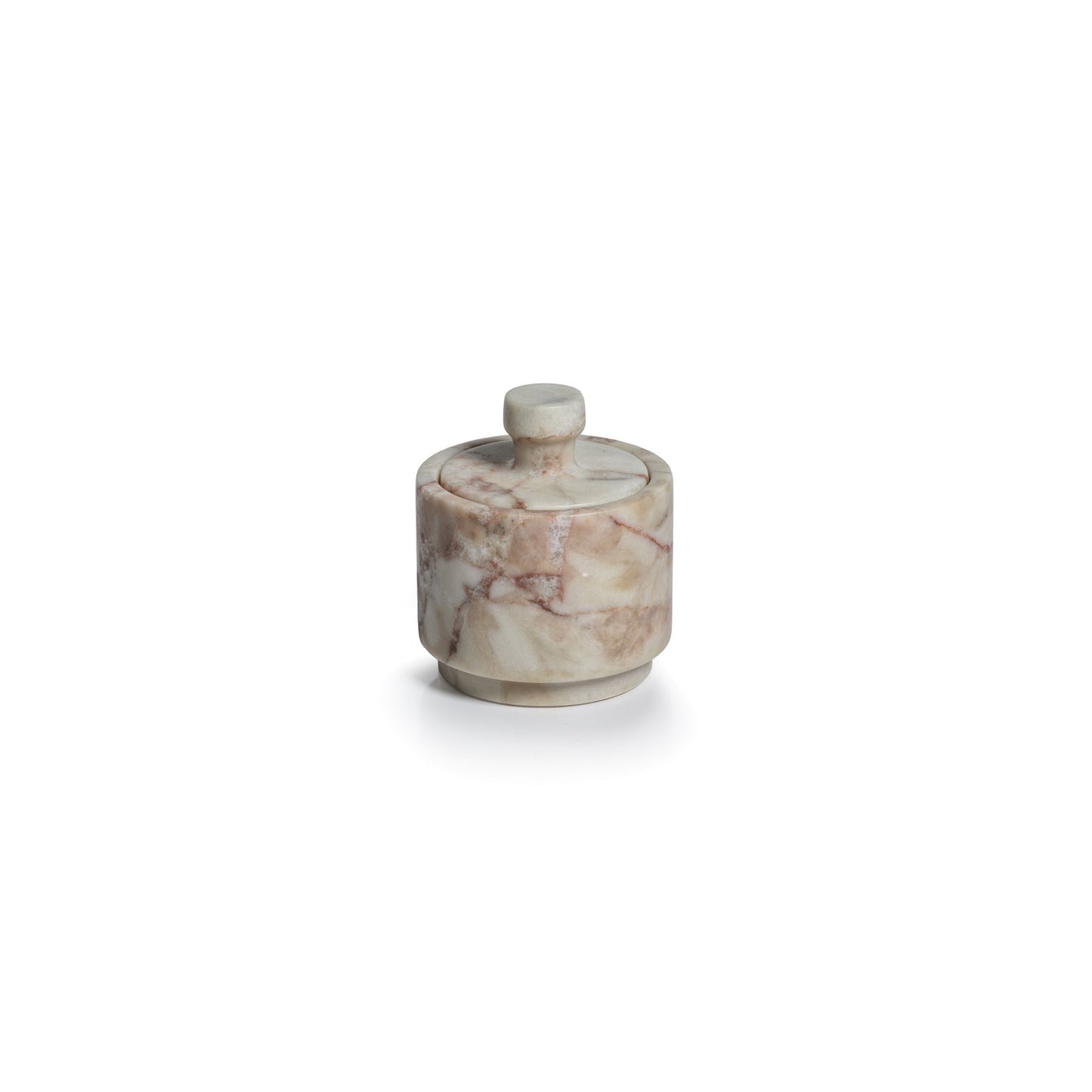 Rosso Verona Matte Marble Lidded Jar - Jar by Carlyle Avenue