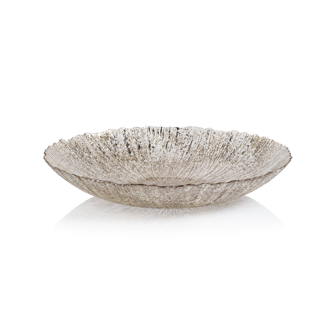 Luminara Fusion Glass Bowl - Golden Silver - Serveware by Carlyle Avenue
