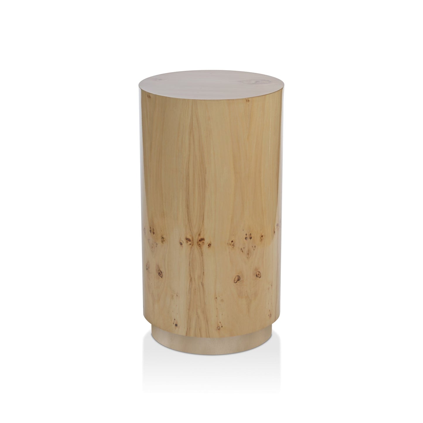 Leela Burlwood Veneer Stool / Table - Small - Furniture by Carlyle Avenue