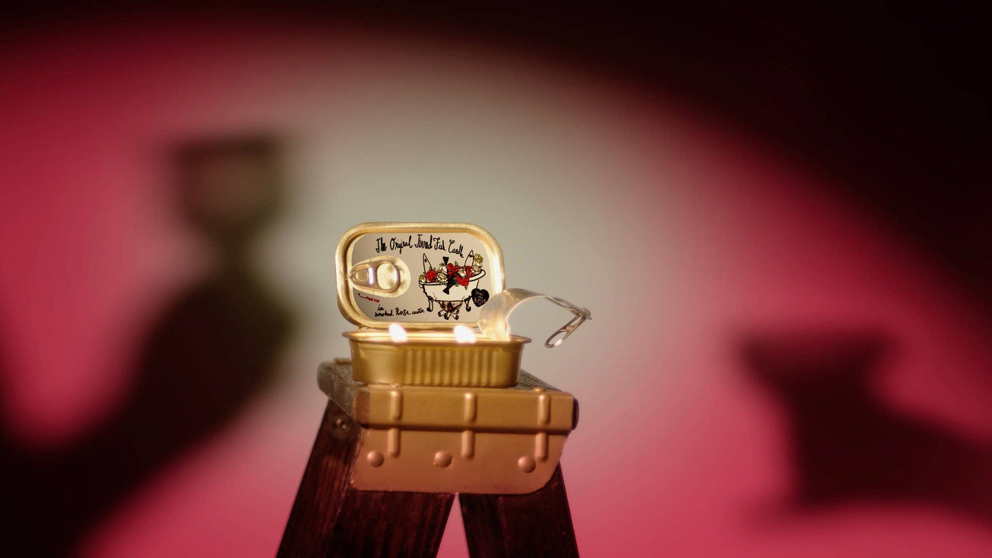 Tinned Fish Candle - Smoked Rose Water - Candles by Carlyle Avenue