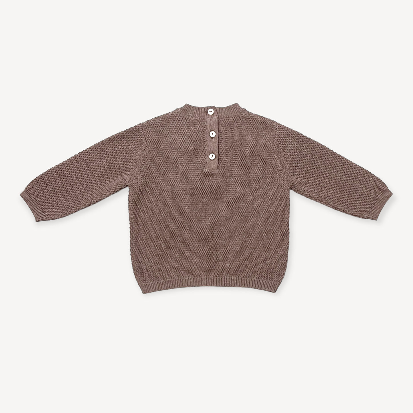 Bear Embroidered Knit Baby Pullover Sweater (Organic) - Kids Clothing by Carlyle Avenue