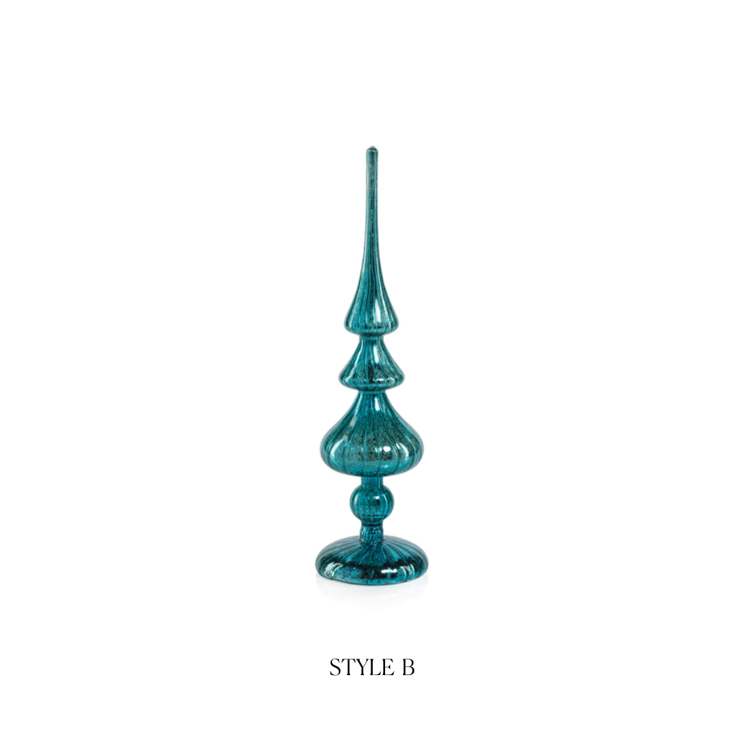 Decorative LED Finial - Blue - Christmas Decor by Carlyle Avenue