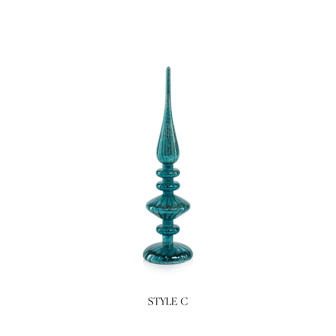 Decorative LED Finial - Blue - Christmas Decor by Carlyle Avenue