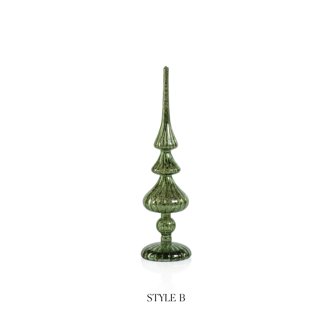Decorative LED Finial - Green - Christmas Decor by Carlyle Avenue