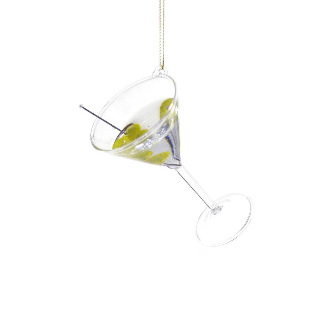 Martini with Green Olives Ornament - Ornaments by Carlyle Avenue