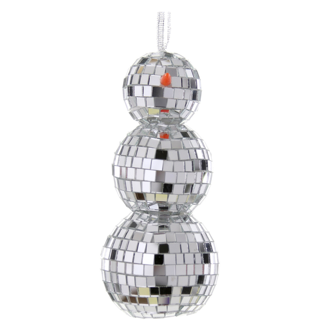 Mirrorball Snowman Ornament - Ornaments by Carlyle Avenue