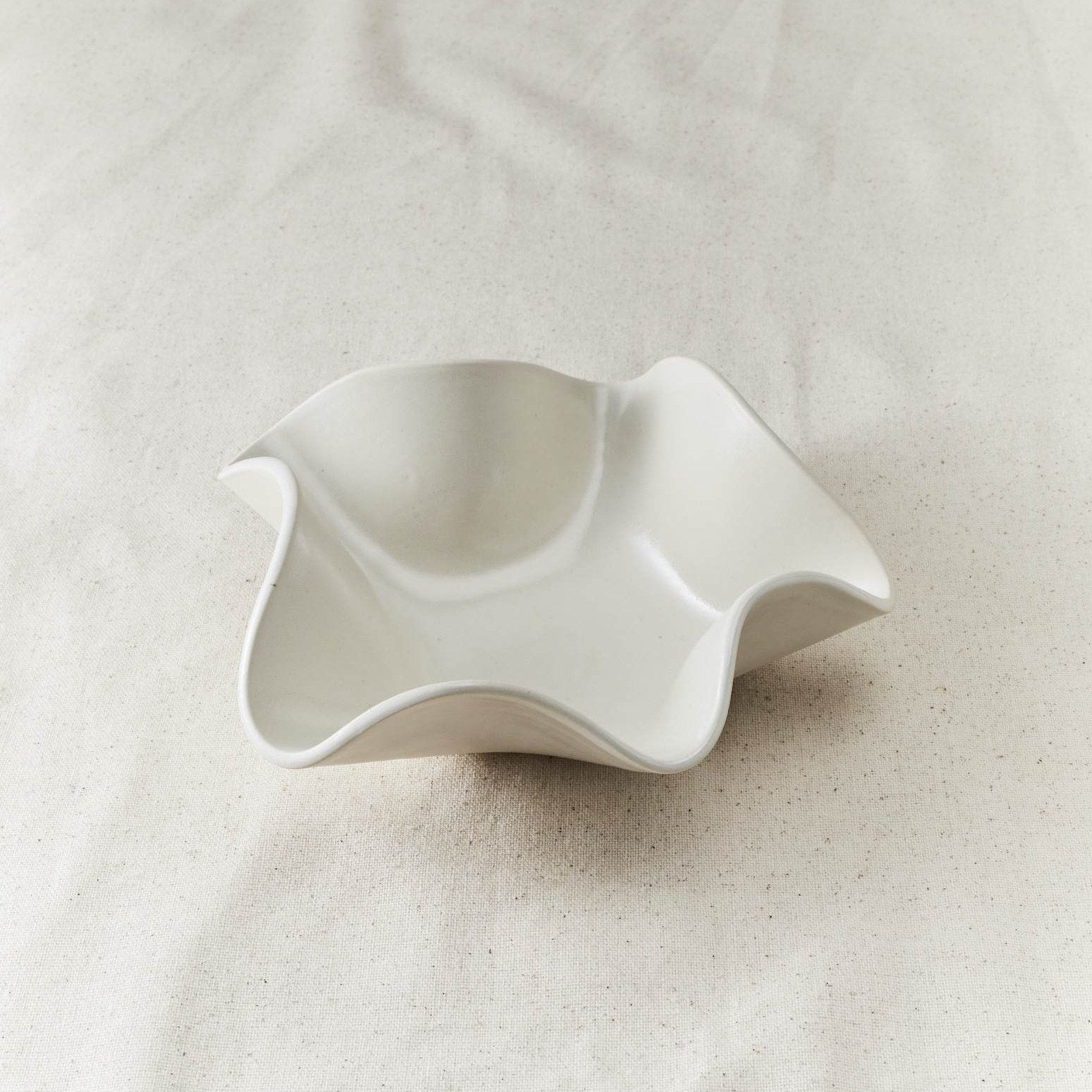 Folded Ceramic Catchall Bowl - Small