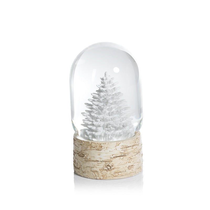 Snow Globe on Birch w/ Tree - Snow Globes by Carlyle Avenue
