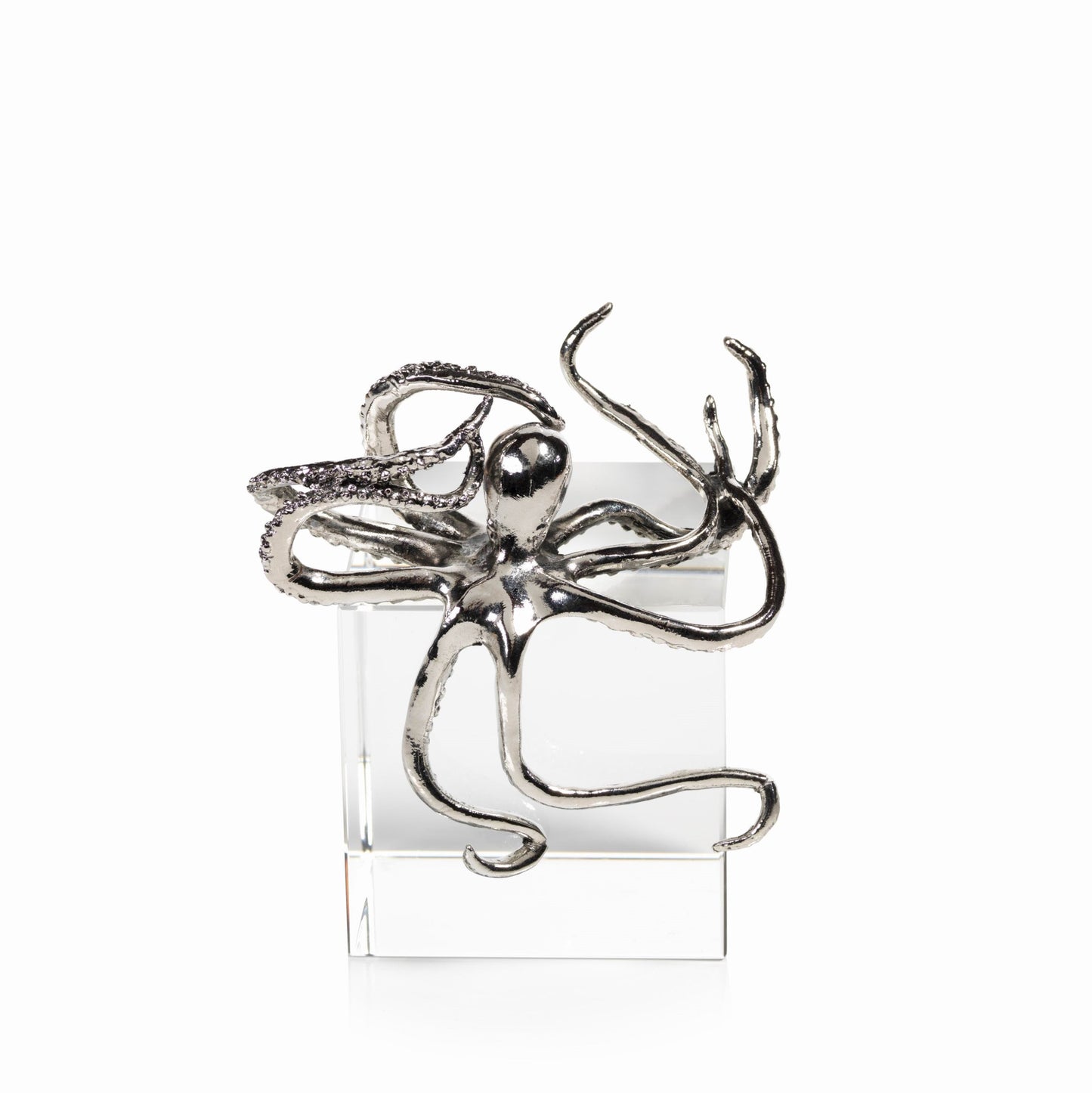 Decorative Silver Octopus - Decorative Accessories by Carlyle Avenue