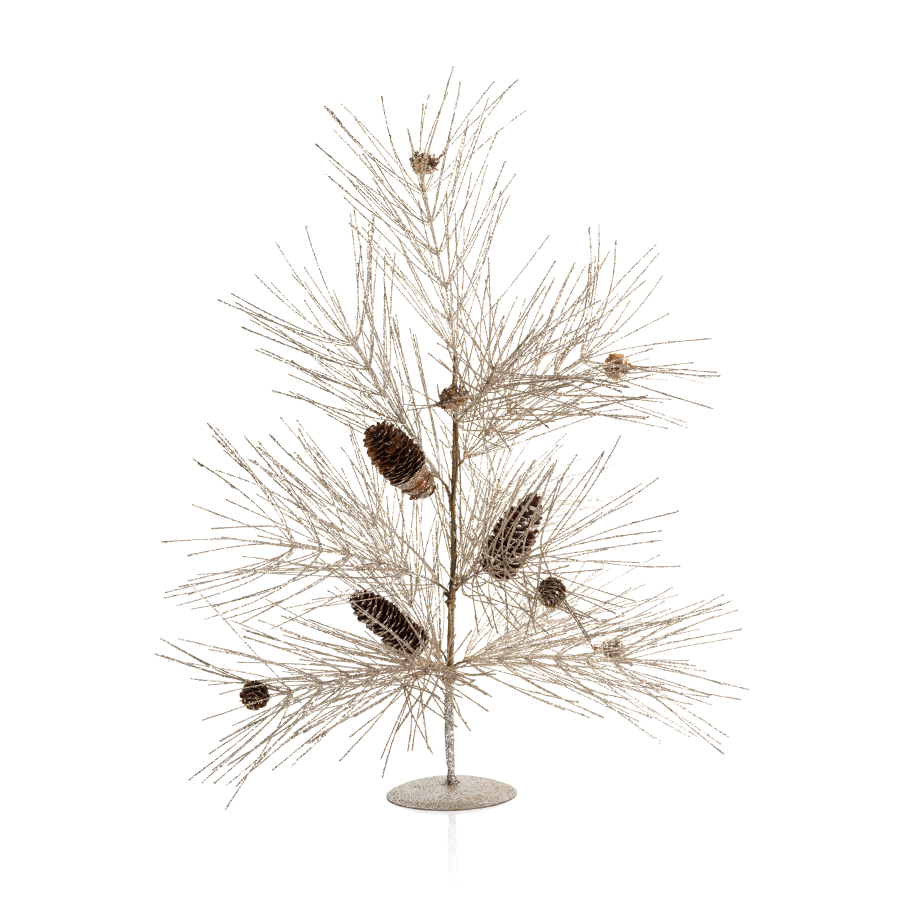 Champagne Spruce and Pinecone Tree - Seasonal & Holiday Decorations by Carlyle Avenue