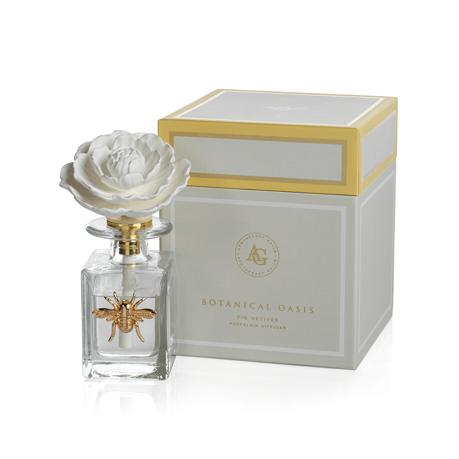 Botanical Oasis Porcelain Diffuser - Diffusers by Carlyle Avenue