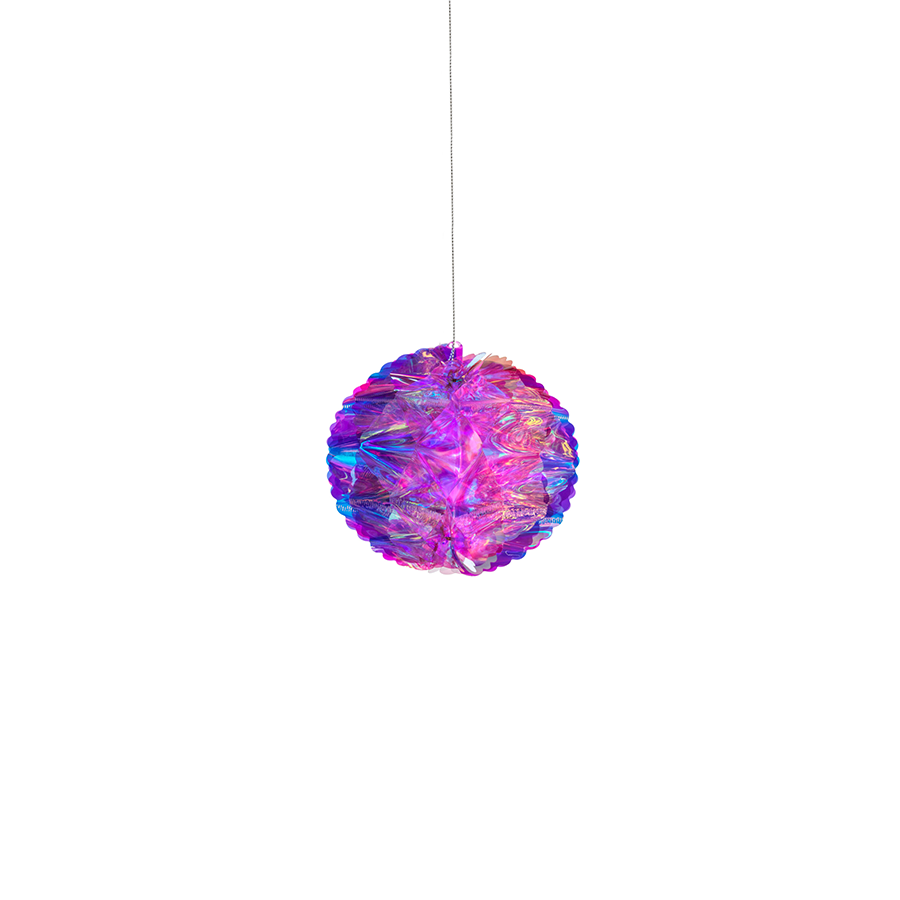 Wish Iridescent Decoration Ball Ornament - Purple