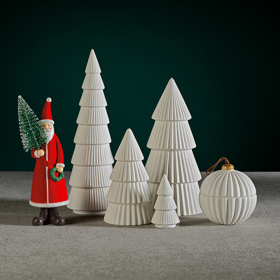 Ceramic Holiday Tree - Matte White