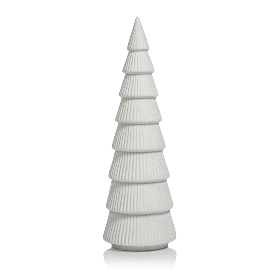 Ceramic Holiday Tree - Matte White - Christmas Trees by Carlyle Avenue
