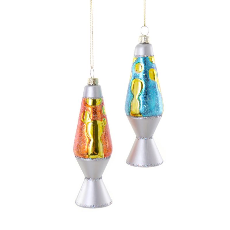 Lava Lamp Ornaments - Set of 2 Assorted