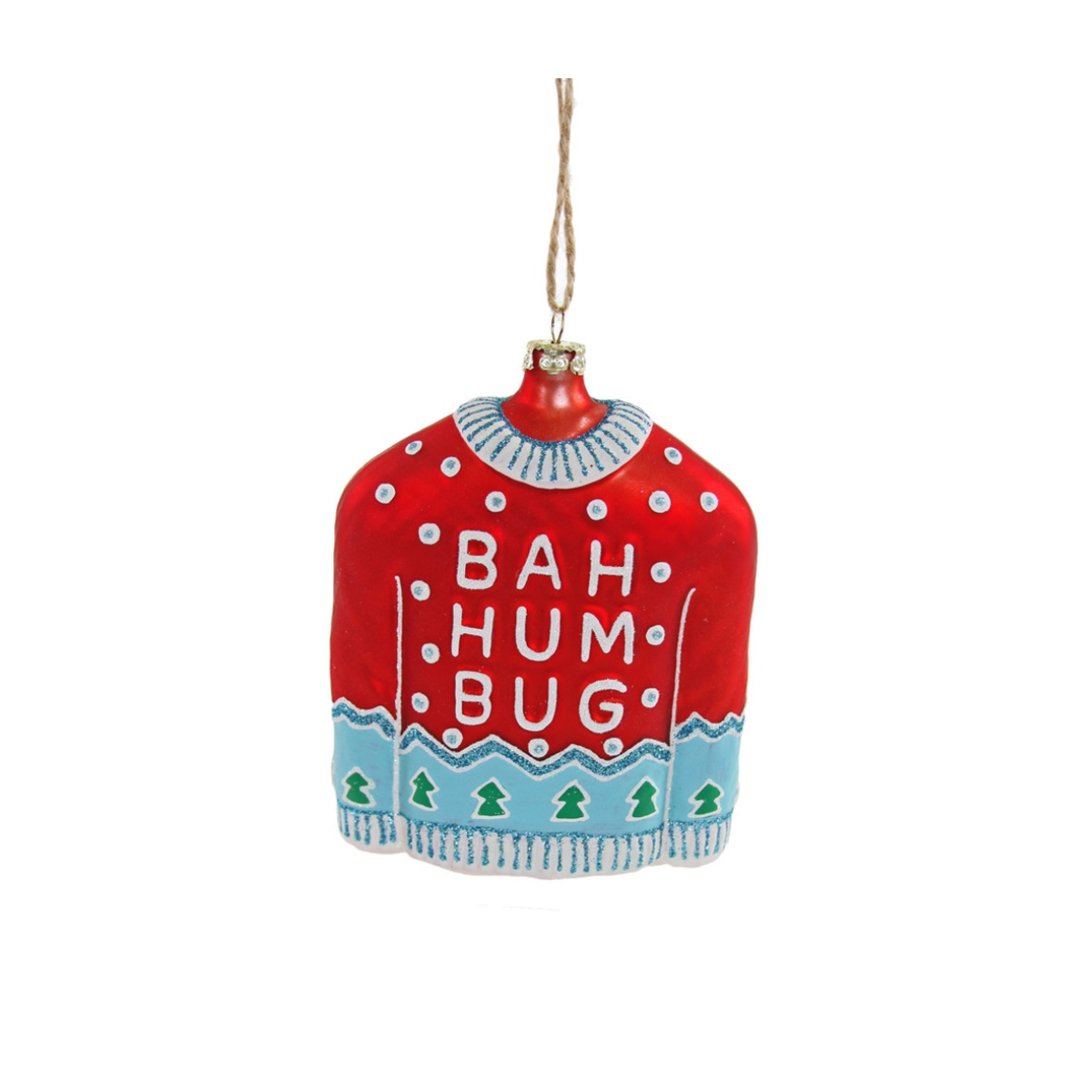 Humbug Sweater Ornament - Red - Ornaments by Carlyle Avenue