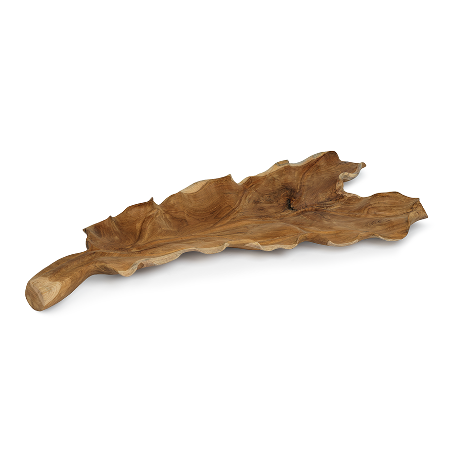 Bali Reclaimed Teak Leaf Tray - Tray by Carlyle Avenue