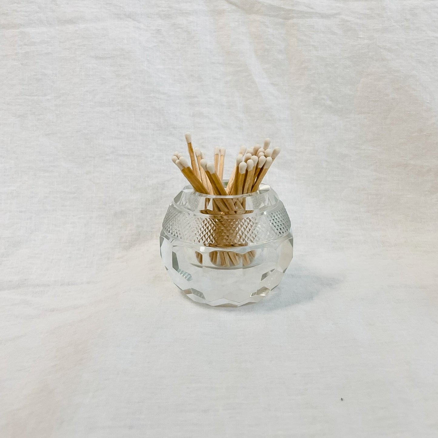 Vintage 1920's Cut Crystal Match Striker - Matches by Carlyle Avenue