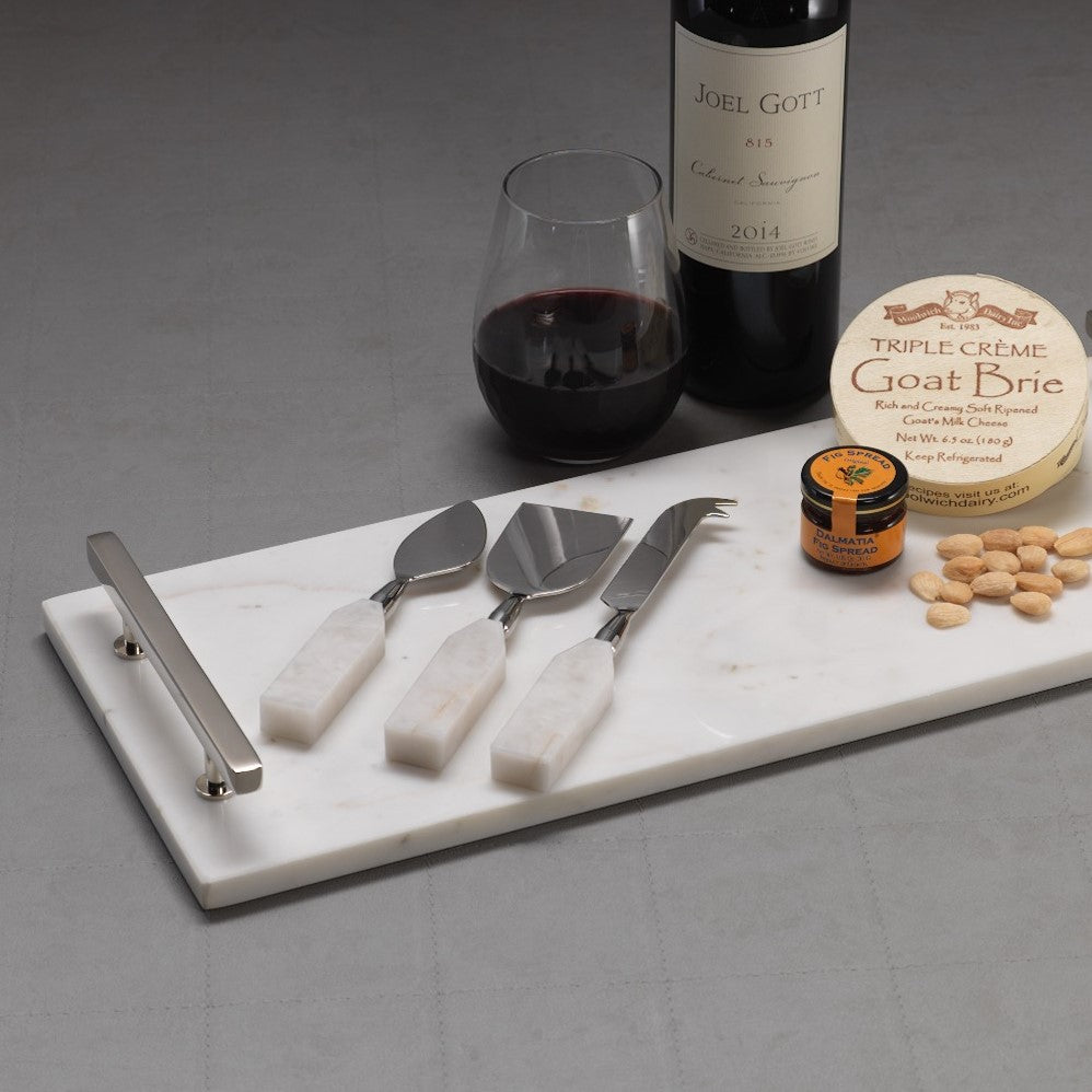 Alabaster 3 Piece Cheese Set - CARLYLE AVENUE