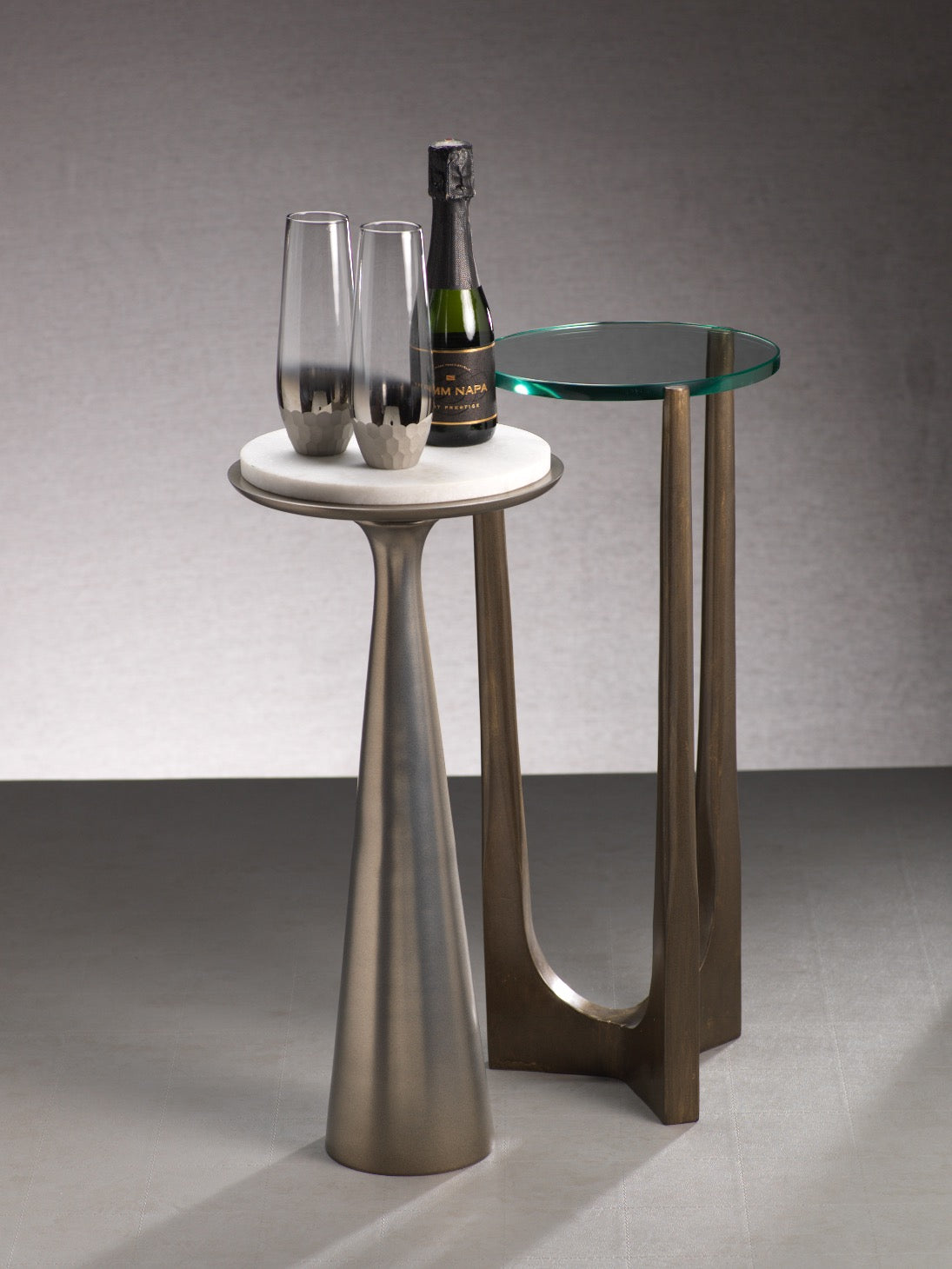Cortina Drink Table w/Glass Top - Furniture by Carlyle Avenue