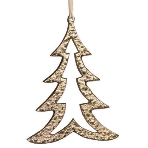 Raw Aluminum Ornament - Gold - Ornaments by Carlyle Avenue