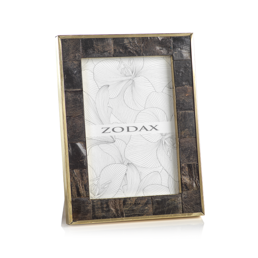 Natural Horn Photo Frame with Brass Trim - Picture Frames by Carlyle Avenue