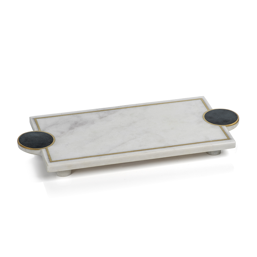 Kadappa Stone and Marble Tray - Tray by Carlyle Avenue