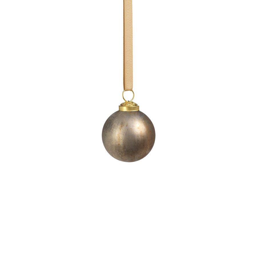 Rustic Metallic Ornament - Silver