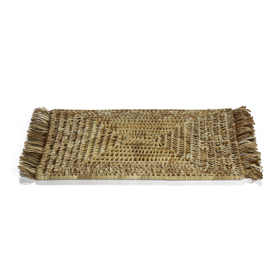 Tropical Pandan Fringed Placemat - placemats by Carlyle Avenue