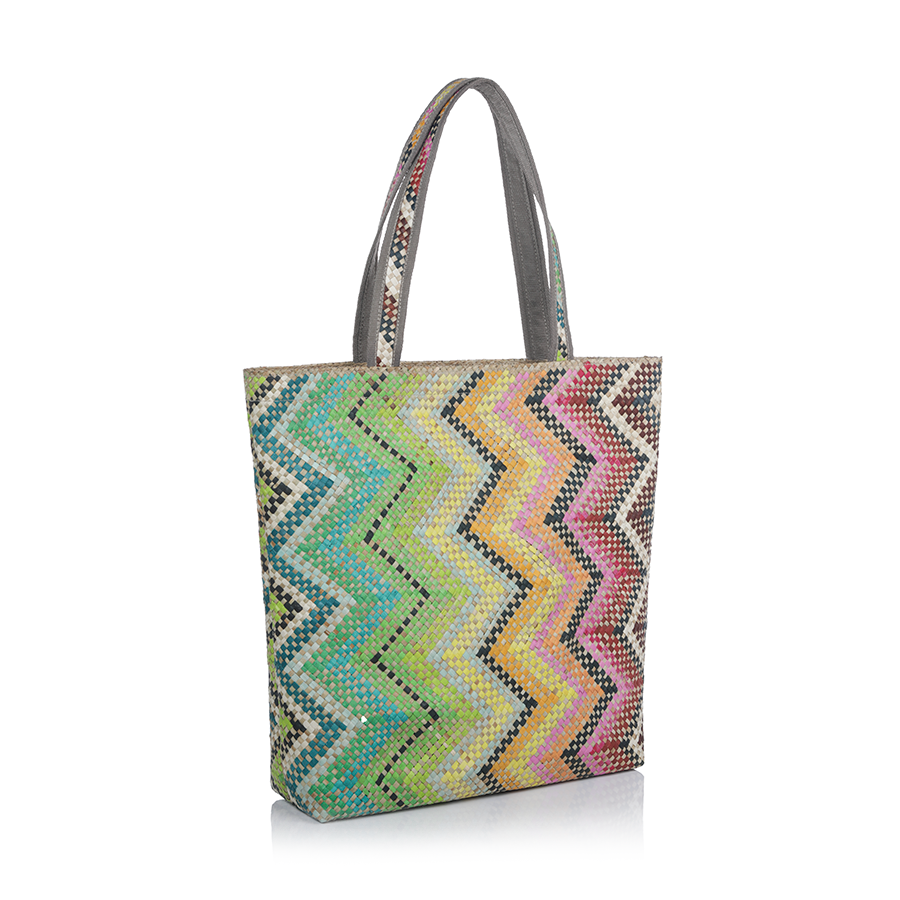 Mia All Purpose Bag - Multicolor Zigzag