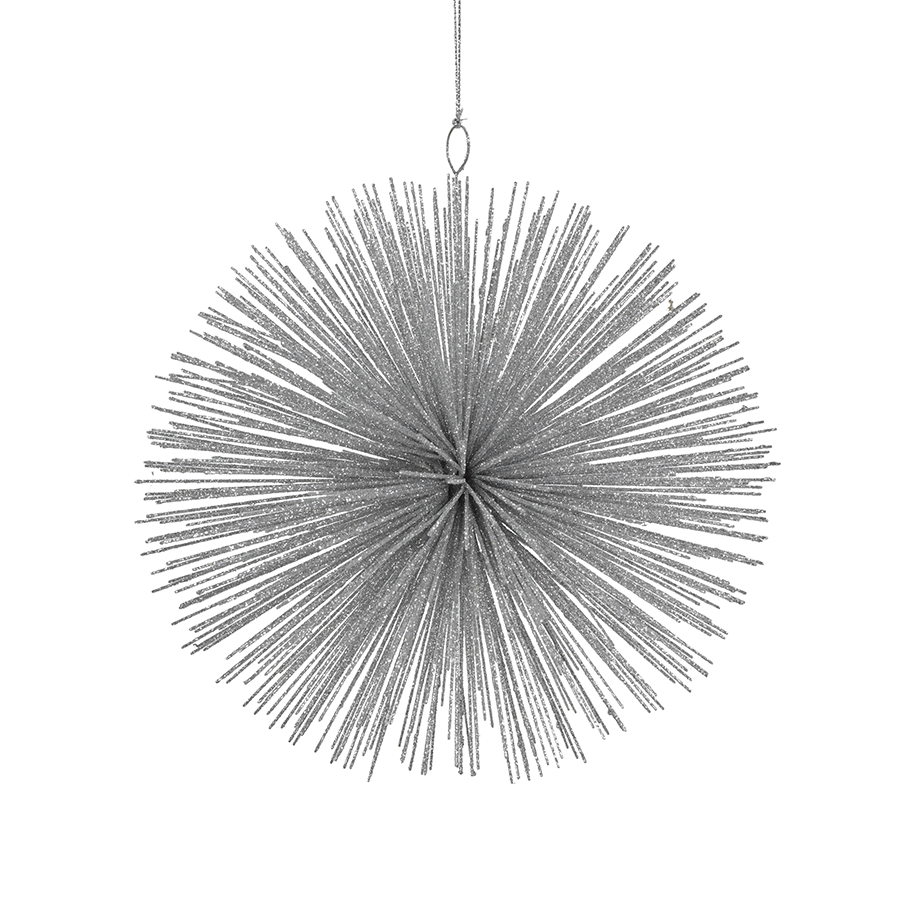 Wire Star Burst Ornament - Silver - Ornaments by Carlyle Avenue