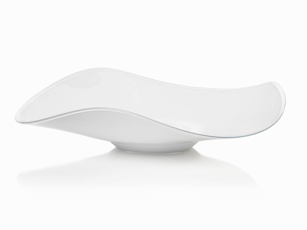 Lagoon Scissor Cut Wave Bowl - Opal - Bowls by Carlyle Avenue