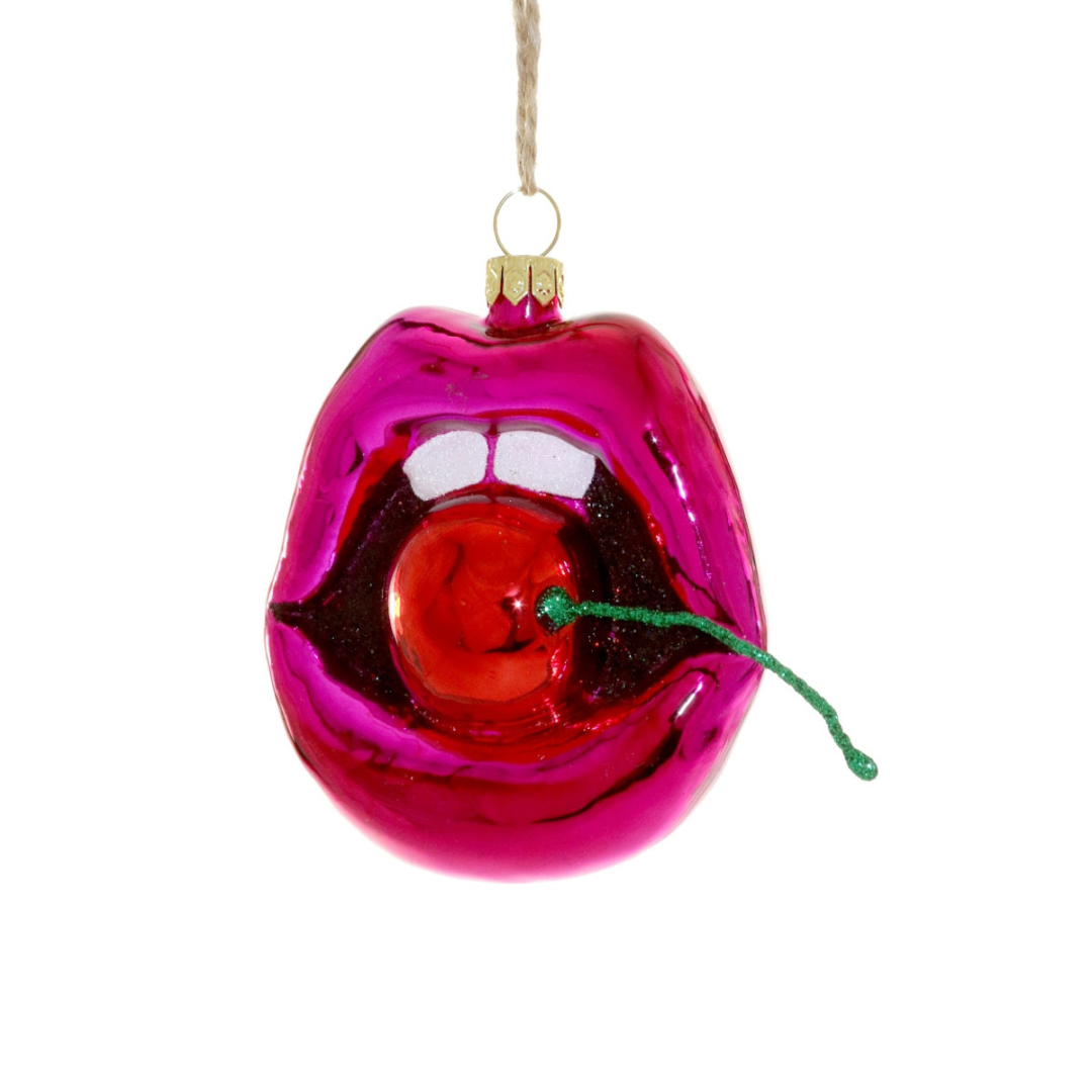Cherry Lips Ornament - Ornaments by Carlyle Avenue