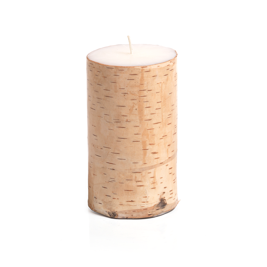 Birchwood Pillar Candle