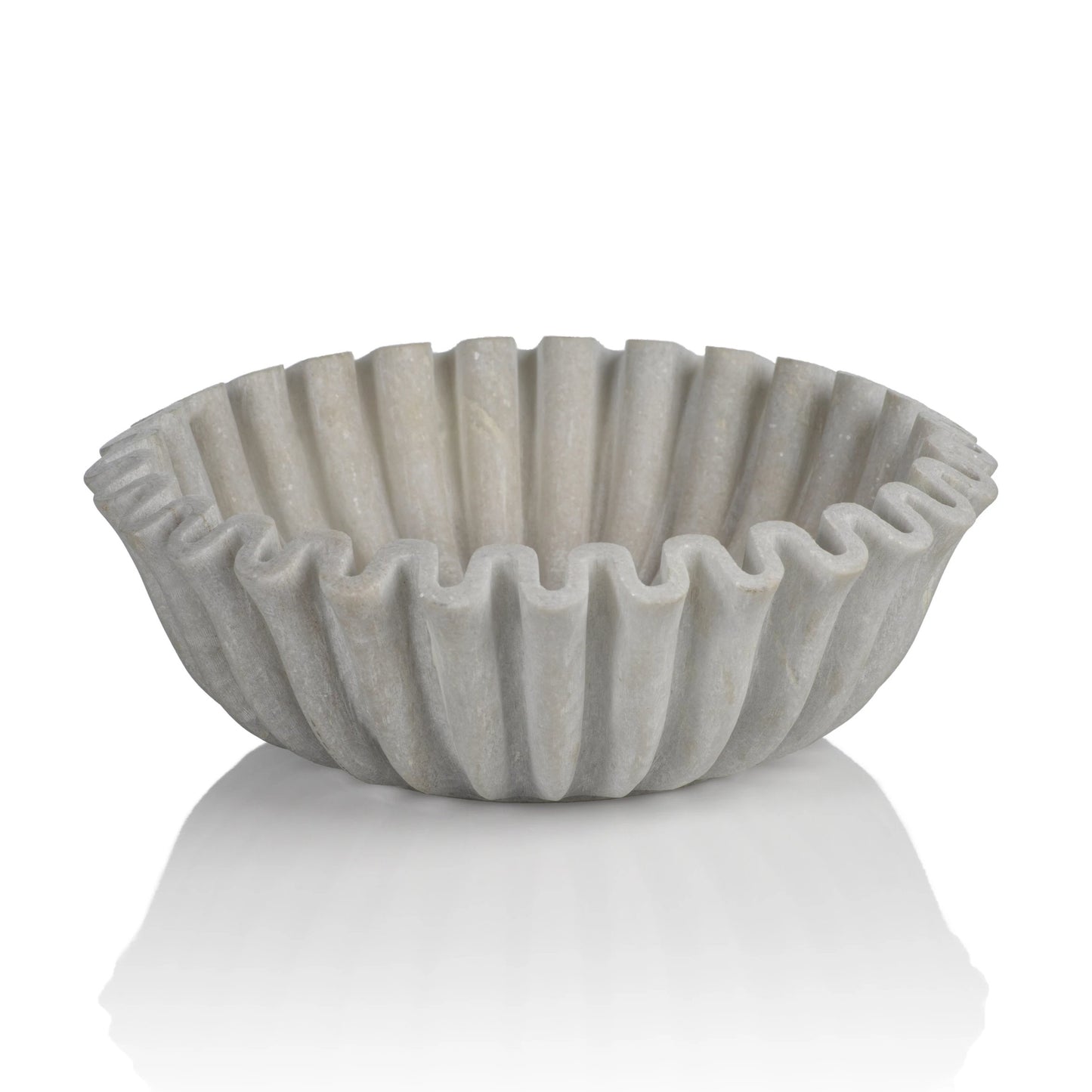 Scalloped Marble Bowl - BOWL by Carlyle Avenue