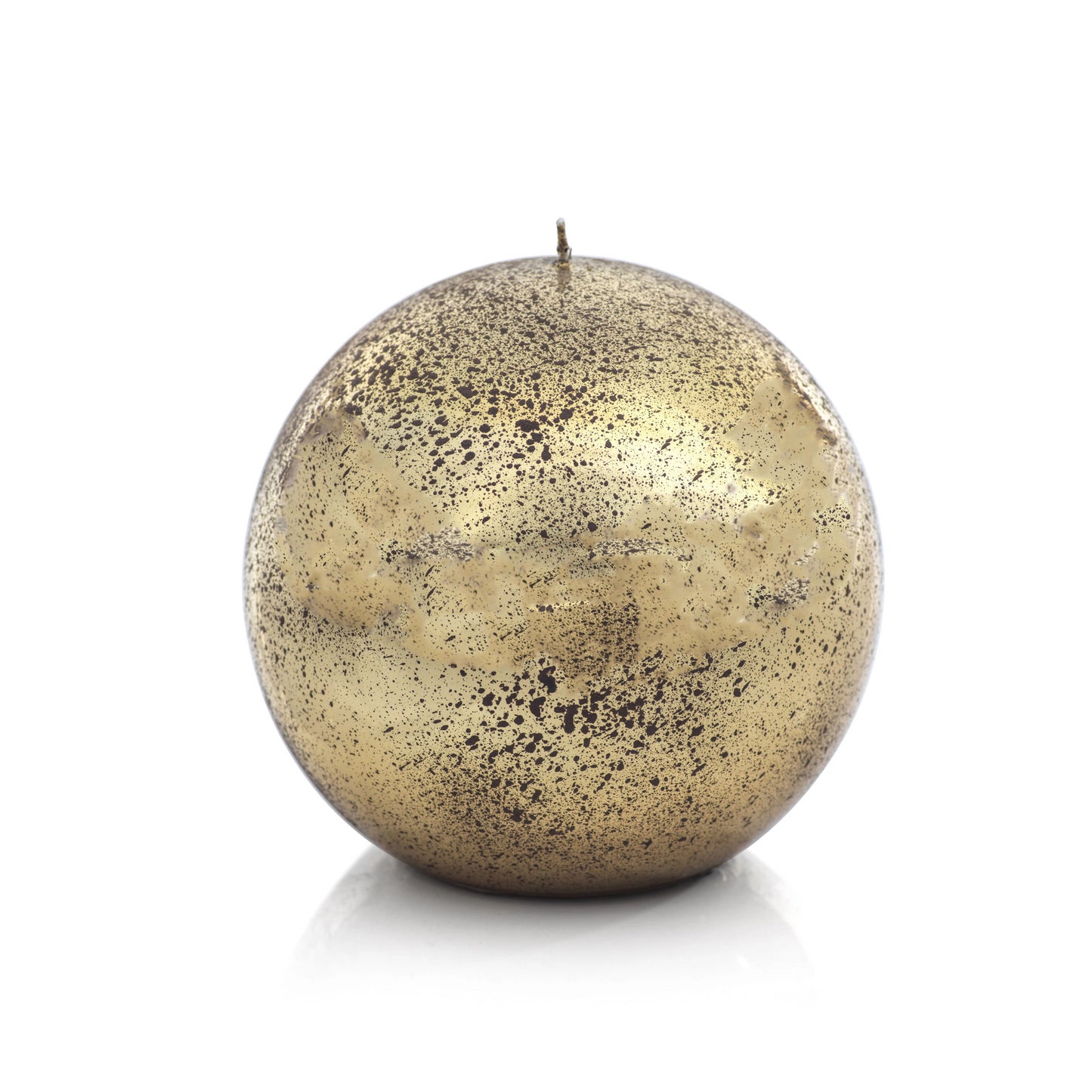 Shiny Metallic Ball Candle - Antique Gold - Candles by Carlyle Avenue