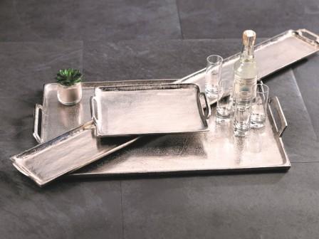 Silver Raw Nickel Long Tray - Tray by Carlyle Avenue