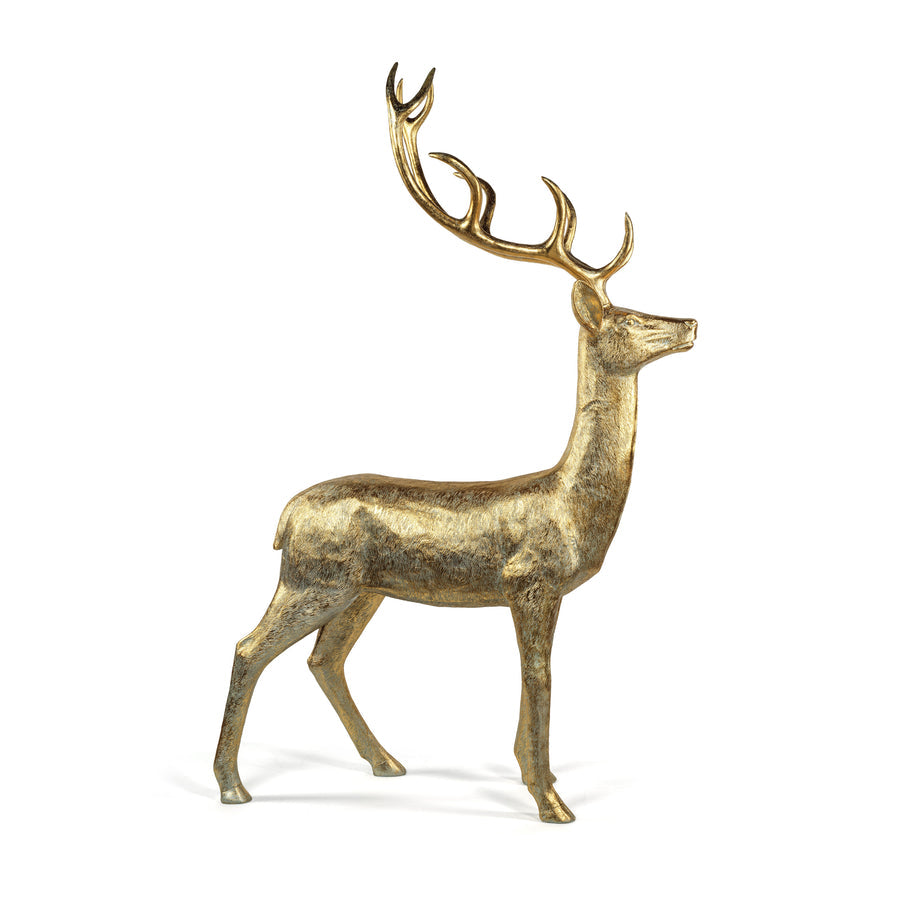 Large Gold Reindeer - Seasonal & Holiday Decorations by Carlyle Avenue